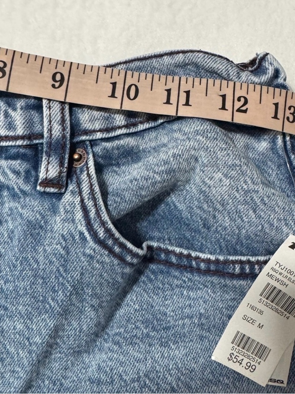 RSQ Tillys Women’s Medium Low Rise Extreme Baggy Med Wash Wide Leg Jeans NWT - Picture 8 of 11